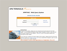 Tablet Screenshot of apmthaz.namapmterminals.com
